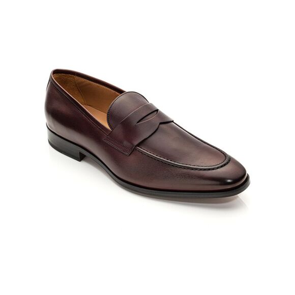 TO BOOT NEW YORK Mens Black Metallic Harrelson Square Toe Slip On Leather Loafers Shoes main image 0